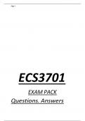 ECS3701 EXAM PACK Questions. Answers