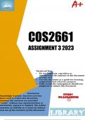 COS2661 Assignment 3 (DETAILED ANSWERS) 2023 (221343) - DUE 31 August 2023