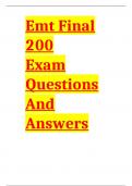 EMT Final 200 Questions with Correct Answers&period;