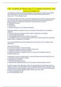CHC Auditing & Monitoring &lpar;2&rpar; Complete Questions And Answers Graded A&plus;