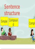 Simple, compound and complex sentences