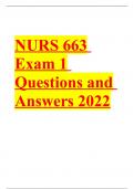 NURS 663 Exam 1 Questions and Answers 2022