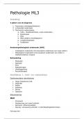 Samenvatting Pathologie ML3 Docent Dirk Franckaert