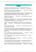 Final Exam NRS 145 Exam Questions And Answers &ndash; All Verified Salsa now outsells ketchup in the U&period;S and is considered the number 1  condiment&period; This is an example of what&quest; Correct ans - Acculturation Which foods are a good source of soluble fiber&quest; Correct a