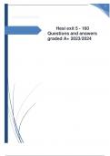Hesi exit 5 - 160 Questions and answers graded A&plus; 2023&sol;2024