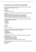 NU 650 EXAM 3 QUESTIONS AND ANSWERS