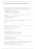 FISDAP Trauma Questions with Answers&period;&lbrack;With Marking Skim&period;&rsqb;