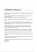 SERVSAFE Certification Questions & Answers 2023 ( A+ GRADED 100% VERIFIED)