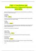 C842 - CyberDefense and CounterMeasures &lpar;Approved Answers 2022&sol;2023&rpar;