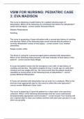 VSIM FOR NURSING PEDIATRIC CASE 3 EVA MADISON&vert;UPDATED&VERIFIED&vert;100&percnt; SOLVED&vert;GUARANTEED SUCCESSS