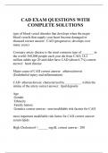 CAD EXAM QUESTIONS WITH COMPLETE SOLUTIONS
