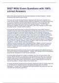 D027 WGU Exam Questions with 100&percnt; correct Answers