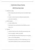 NR 599 Final Study Guide