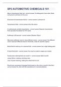 SP2 AUTOMOTIVE CHEMICALS 101&vert;UPDATED&VERIFIED&vert;GRADED A&vert;GUARANTEED SUCCESS