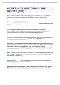 WORKPLACE MENTORING - THE MENTEE &lpar;SP2&rpar;&vert;UPDATED&VERIFIED&vert;GRADED A&vert;GUARANTEED SUCCESS