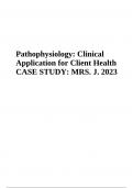 Clinical Application for Client Health CASE STUDY: MRS. J