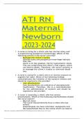 ATI RN Maternal Newborn ,2023-2024