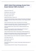 ANCC Adult Gerontology Acute Care Exam Solved 100&percnt; Correct&excl;&excl;