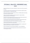 DTS &lpar;Basic&rpar; - About DTS &ndash; ASSESSMENT study exam