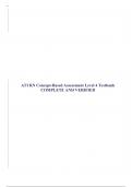 ATI RN Concept-Based Assessment Level 4 Testbank COMPLETE AND VERIFIED