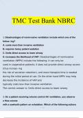 TMC Test Bank NBRC 2023 Questions and Answers (Verified Answers)