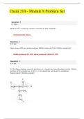Chem 210 - Module 8 Problem Set questions and answers latest 2023 - 2024 [100% correct answers]