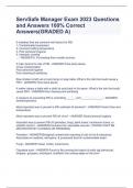 ServSafe Manager Exam 2023 Questions and Answers 100% Correct Answers(GRADED A)