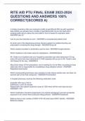 RITE AID PTU FINAL EXAM 2023-2024 QUESTIONS AND ANSWERS 100&percnt; CORRECT&lpar;SCORED A&rpar;