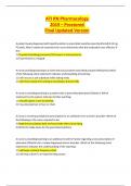 ATI RN Pharmacology 2019 &ndash; Proctored Final Updated Version