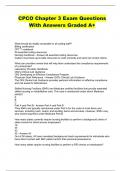 CPCO Chapter 3 Exam Questions With Answers Graded A&plus;