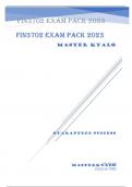 Fin3702 exam pack 2023