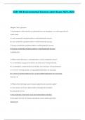 GED 108 Environmental Science Latest Exam 2023-2024