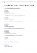 PAX PREP VOCAB NLN  COMPLETE SOLUTIONS 2023