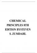 TEST BANK FOR CHEMICAL PRINCIPLES 8TH EDITION BY STEVEN S. ZUMDAHL