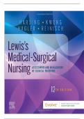TEST BANK LEWISS MEDICAL -SURGICAL NURSING Assessment And Managment Of Clinical Problems BY &lpar;HARDING-KWONG&comma; HANGLER-REINISCH