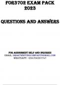 FOR3702 EXAM PACK 2023