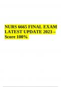 NRNP/NURS 6665 FINAL EXAM QUESTIONS WITH ANSWERS LATEST UPDATE 2023/2024 | GRADED A+