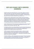 EDF 6223 EXAM 2 WITH VERIFIED ANSWERS