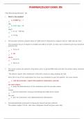 PHARMACOLOGY EXAM&colon; RN latest 2023 graded A