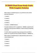 NUR651 Final Exam Study Guide With Complete Solution