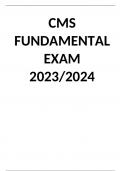 CMS FUNDAMENTAL EXAM 2023&sol;2024