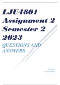 LJU4801 Assignment 2 Semester 2 2023 