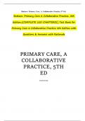 Buttaro: Primary Care A Collaborative Practice, 5th Edition_{COMPLETE 250 CHAPTERS} | Test Bank for Primary Care A Collaborative Practice 5th Edition with Questions & Answers with Rationale