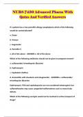 NURS 7430 BUNDLED EXAMS WITH SOLUTION 