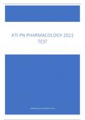 ATI PN PHARMACOLOGY 2022  TEST