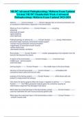 NR 507 Advanced Pathophysiology Midterm Exam Updated  Version/ NR 507 Chamberlain Week 4 Advanced  Pathophysiology Midterm Exam Updated 2023-2024