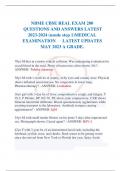 NBME CBSE REAL EXAM 200 QUESTIONS AND ANSWERS LATEST 2023-2024 (usmle step 1)MEDICAL EXAMINATION LATEST UPDATES MAY 2023 A GRADE.