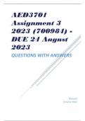 AED3701 Assignment 3 2023 (700984) - DUE 24 August 2023