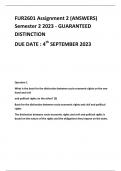 FUR2601 Assignment 2 (ANSWERS) Semester 2 2023 - GUARANTEED DISTINCTION DUE DATE : 4th SEPTEMBER 2023