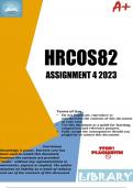 HRCOS82 Assignment 4 2023 - DUE 15 January 2024